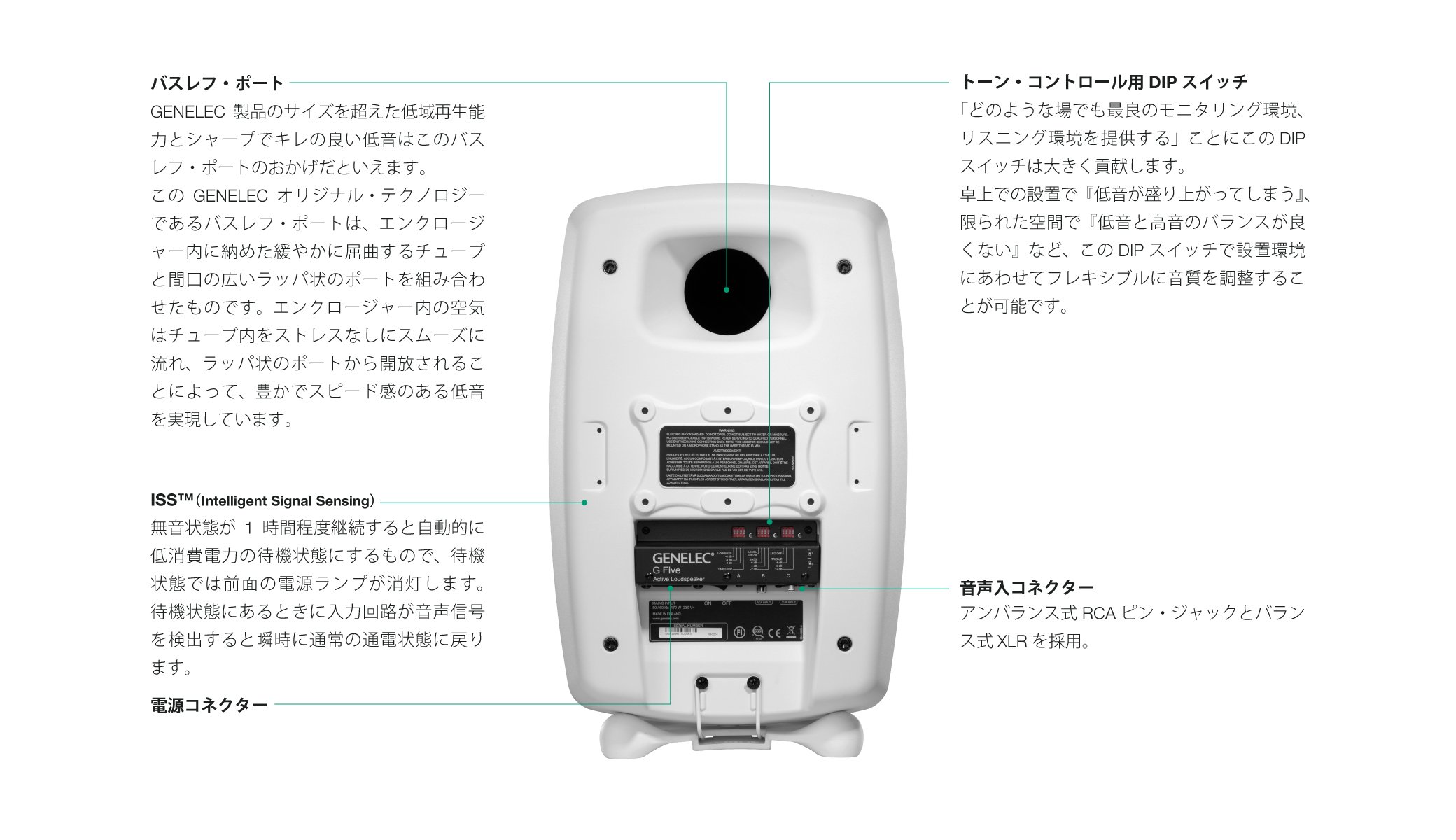 Amazon | GENELEC アクティブスピーカー G Three ブラック 【国内正規